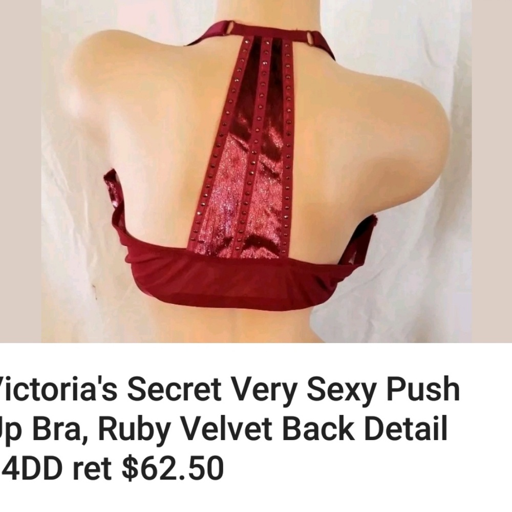 NWT victoria secret very sexy push up ruby with ve - Picture 2 of 2